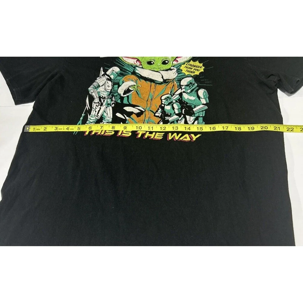 Star Wars The Mandalorian Comic Graphic Shirt Men's Large L Black Fifth Sun Tee